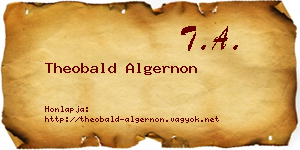Theobald Algernon névjegykártya